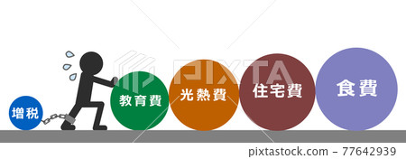 遭受家庭預算之苦的人的插圖 77642939
