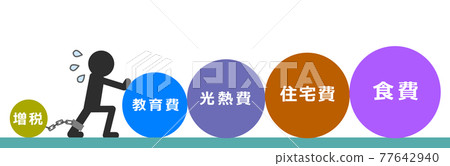 遭受家庭預算之苦的人的插圖 77642940