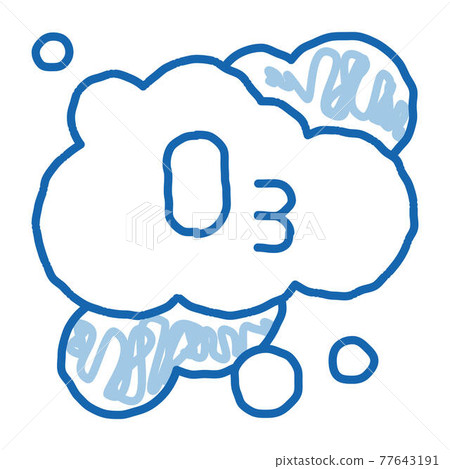 Laundry Service Ozon Foam doodle icon hand drawn illustration Laundry Service Ozon Foam doodle icon hand drawn illustration 77643191