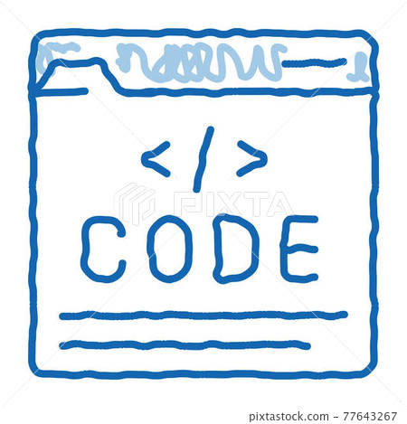 Code File Computer System doodle icon hand drawn illustration Code File Computer System doodle icon hand drawn illustration 77643267