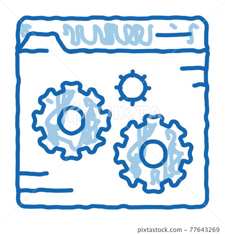 Fixing File Coding System doodle icon hand drawn illustration Fixing File Coding System doodle icon hand drawn illustration 77643269