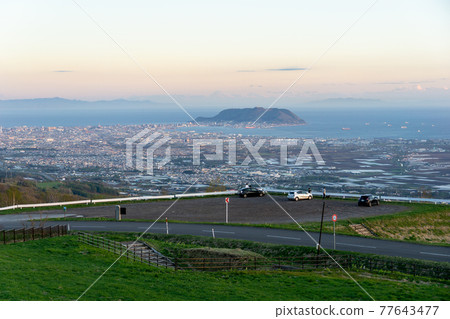 從白大牧場展望台眺望函館 77643477