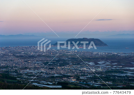 從白大牧場展望台眺望函館夜景 77643479