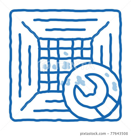 Office Climate Conditioner doodle icon hand drawn illustration Office Climate Conditioner doodle icon hand drawn illustration 77643508