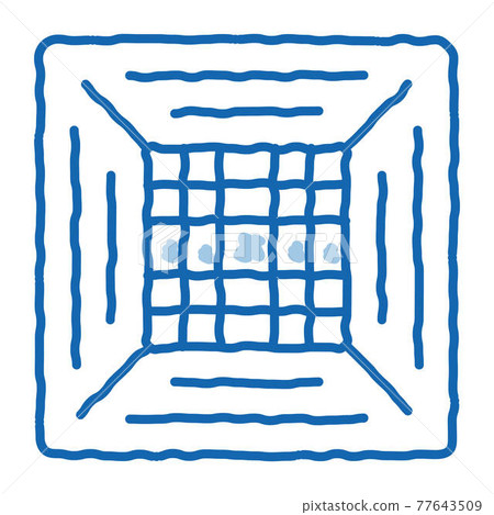 Office Climate Conditioner doodle icon hand drawn illustration Office Climate Conditioner doodle icon hand drawn illustration 77643509