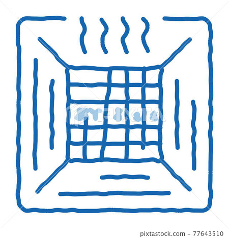 Service Air Conditioner doodle icon hand drawn illustration Service Air Conditioner doodle icon hand drawn illustration 77643510