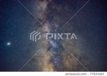 在乘鞍高原看到的夏季銀河[長野縣] 77643881