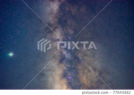 在乘鞍高原看到的夏季銀河[長野縣] 77643882