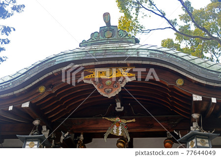 新年的熊野田八坂神社參拜大廳 新年的熊野田八坂神社參拜大廳 77644049