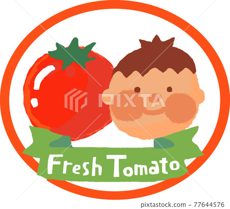 Fresh tomato logo 77644576