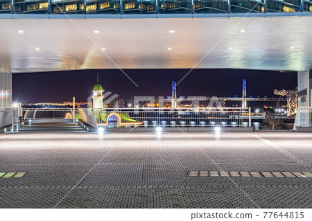 [Urban scenery of Kanagawa] Night view near Yokohama Minatomirai Pacifico Yokohama 77644815