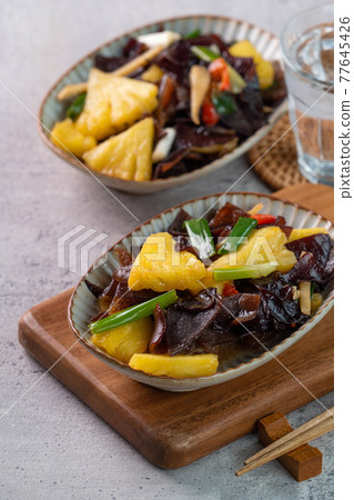 Pineapple wood ear black fungus Pineapple wood ear black fungus 77645426