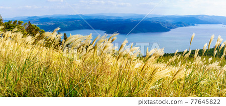 Kawachi Toge Pass Autumn Scenery Panorama [Hirado City, Nagasaki Prefecture] 77645822