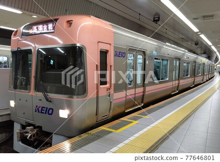 Inokashira Line 7 colors of Keio Railway line connecting Shibuya Station in Tokyo and Kichijoji Station in Musashino City Inokashira Line 7 colors of Keio Railway line connecting Shibuya Station in Tokyo and Kichijoji Station in Musashino City 77646801