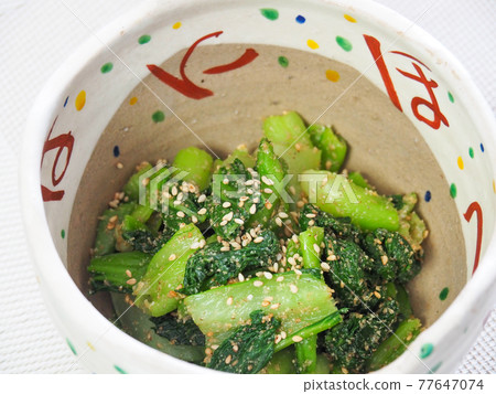 Bok choy with sesame sauce Bok choy with sesame sauce 77647074