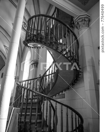 Miraculous staircase in Santa Fe Loretto Chapel Miraculous staircase in Santa Fe Loretto Chapel 77648499