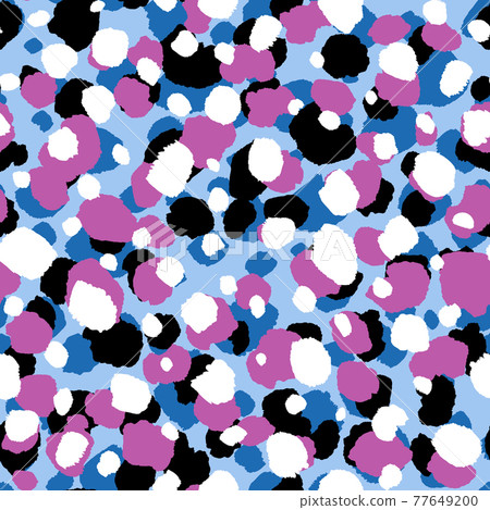 Abstract modern leopard seamless pattern. Animals trendy background. Pink and black decorative vector stock illustration for print, card, postcard, fabric, textile. Modern ornament of stylized skin Abstract modern leopard seamless pattern. Animals trendy background. Pink and black decorative vector stock illustration for print, card, postcard, fabric, textile. Modern ornament of stylized skin 77649200
