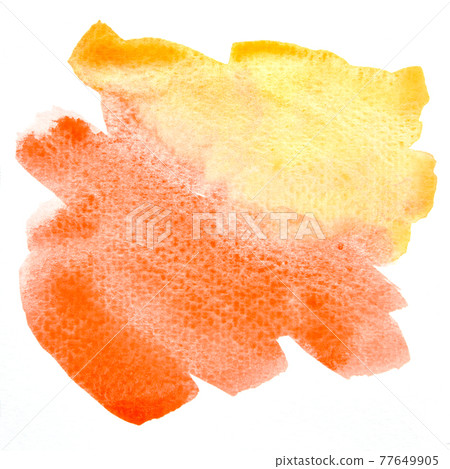 a photo image of abstract orange and yellow watercolor on paper, hand paint of orange and yellow watercolor gradient for background, wet technique on paper to mix difference color a photo image of abstract orange and yellow watercolor on paper, hand paint of orange and yellow watercolor gradient for background, wet technique on paper to mix difference color 77649905