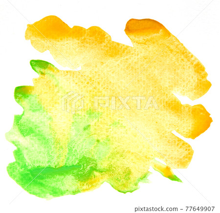 a photo image of abstract green and yellow watercolor on paper, hand paint of green and yellow watercolor gradient for background, wet technique on paper to mix difference color a photo image of abstract green and yellow watercolor on paper, hand paint of green and yellow watercolor gradient for background, wet technique on paper to mix difference color 77649907