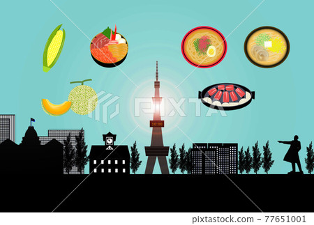 Sightseeing in Hokkaido Hokkaido scenery and gourmet image of domestic tourism 77651001