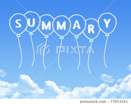 Summary cloud shape 77653161