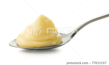 spoon of mayonnaise spoon of mayonnaise 77653247