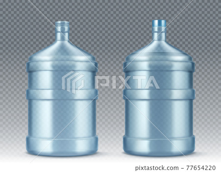 Big empty bottle for water cooler realistic 77654220