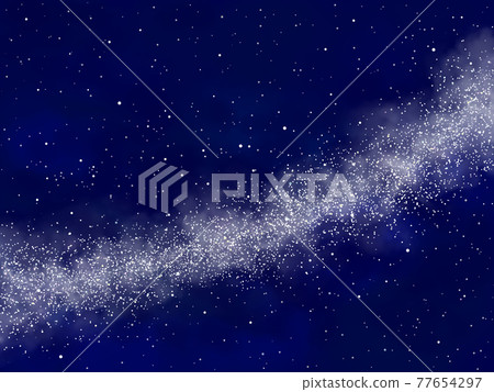 Illustration of the starry sky with the Milky Way-Milky Way-Miky Way Illustration of the starry sky with the Milky Way-Milky Way-Miky Way 77654297