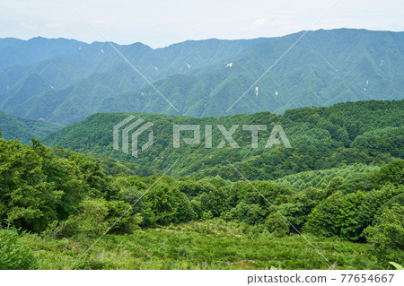 View from Jado Forest Road, Iida City, Nagano Prefecture 77654667