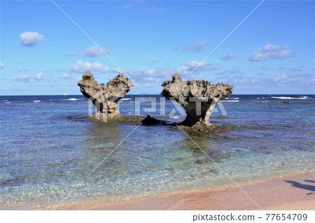 古宇利島的心石 古宇利島的心石 77654709