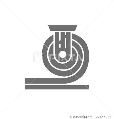 Rolled metal, metallurgy gray icon. Isolated on white background Rolled metal, metallurgy gray icon. Isolated on white background 77655088