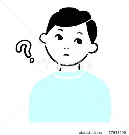 Male upper body icon 77655696