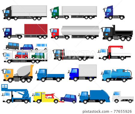 Various trucks Working cars Various trucks Working cars 77655926