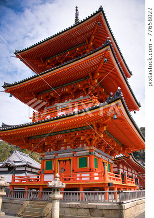 Spring of Kiyomizu-dera after the major renovation 2021 77658022