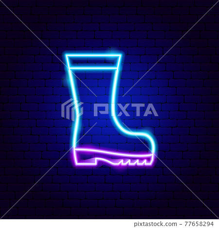 Rain Boot Neon Sign Rain Boot Neon Sign 77658294