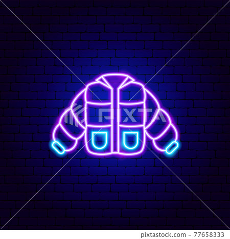 Jacket Neon Sign - Stock Illustration [77658333] - PIXTA