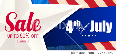 Solemn illustration with America flag element, silhouette star, design component Solemn illustration with America flag element, silhouette star, design component 77659469