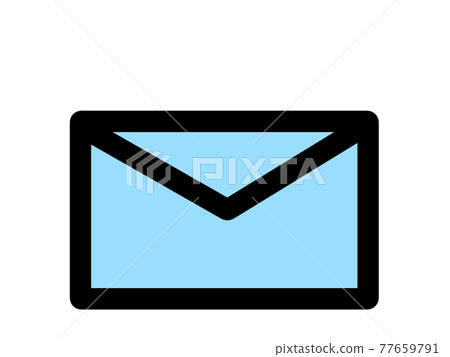 Love letter letter icon blue 77659791