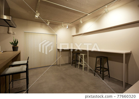 Room with island kitchen Room with island kitchen 77660320