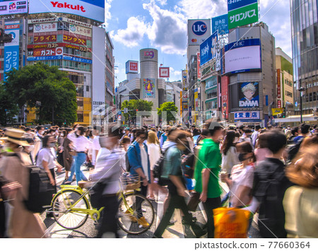 Expanded declarations for 9 prefectures of Tokyo cityscape in Japan. The same threat as before the Corona disaster = May 15, Shibuya Expanded declarations for 9 prefectures of Tokyo cityscape in Japan. The same threat as before the Corona disaster = May 15, Shibuya 77660364