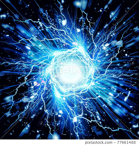 Abstract blue light swirl 77661488