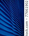 Decorative background blue color, striped texture upper and lower gradient. Wallpaper. Art. Design. 77661902