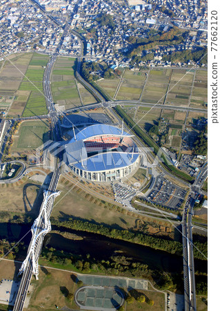 Aerial view around Toyota Stadium 77662120