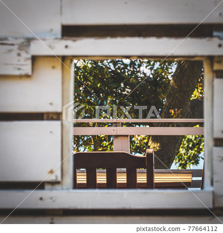 A view through a square window A view through a square window 77664112