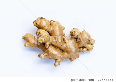 Ginger on a white background. 77664533
