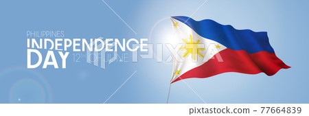 Philippines happy independence day greeting card, banner with template text vector illustration Philippines happy independence day greeting card, banner with template text vector illustration 77664839