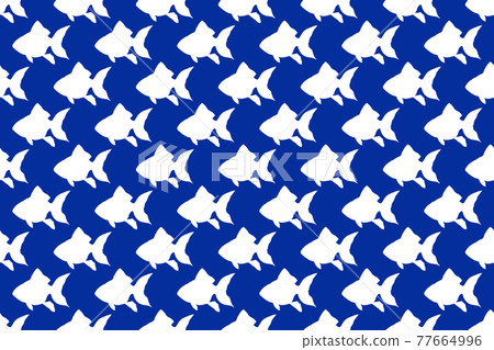 金魚剪影無縫背景圖 77664996