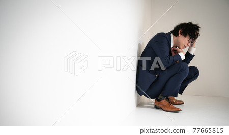 Businessman fatigue worries 77665815