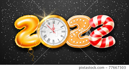 Merry Christmas And Happy New Year Greeting Card 77667303