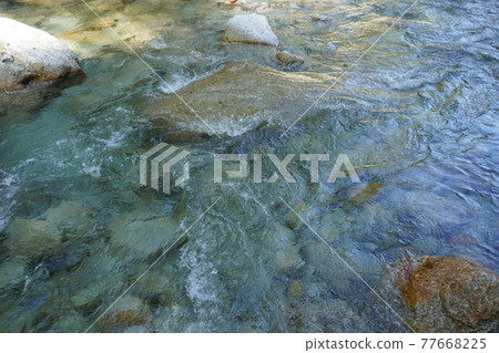 A gently flowing mountain stream A gently flowing mountain stream 77668225